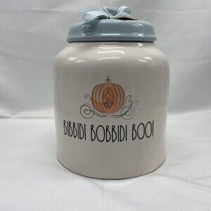Rae Dunn Disney Princess Cinderella Bibbidi Bobbidi Boo Chubby Canister NWT